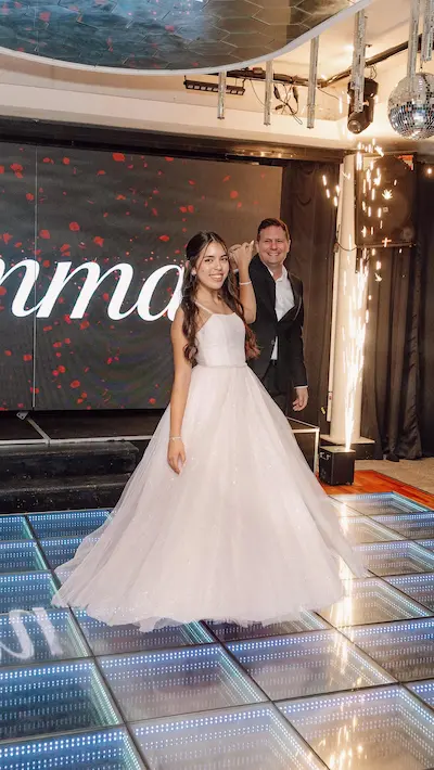 Decoración elegante para casamiento en Lounge Eventos