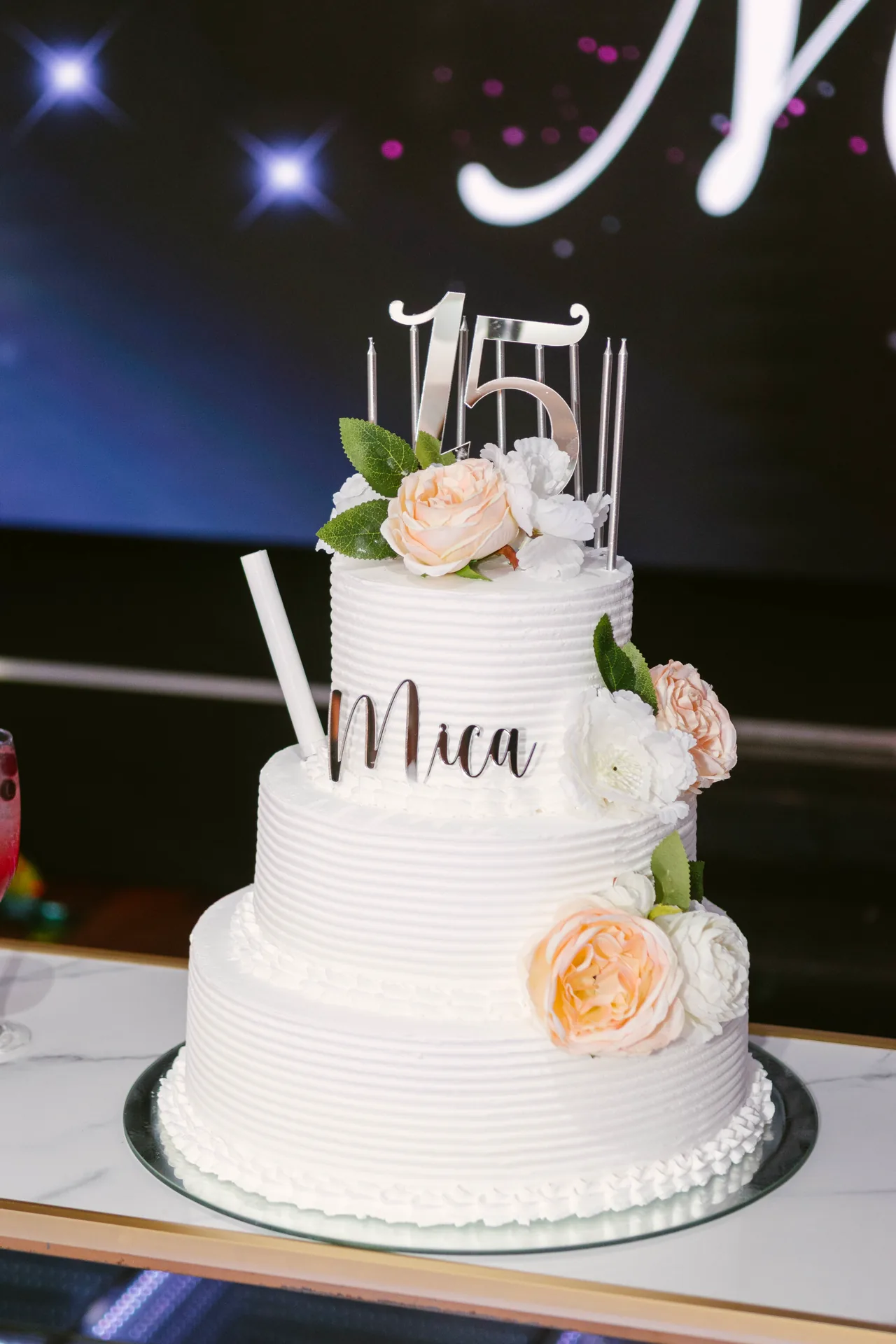 Torta conmemorativa de 15 años